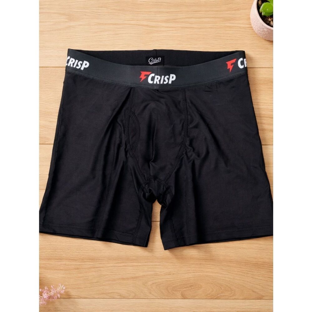 NWT CRISP Men’s Yellow Navy Boxer Briefs - Size 2XL